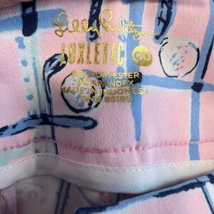 Lilly Pulitzer “Talk Birdie to Me” Pink Luxletic Fairway Golf Shorts NWT